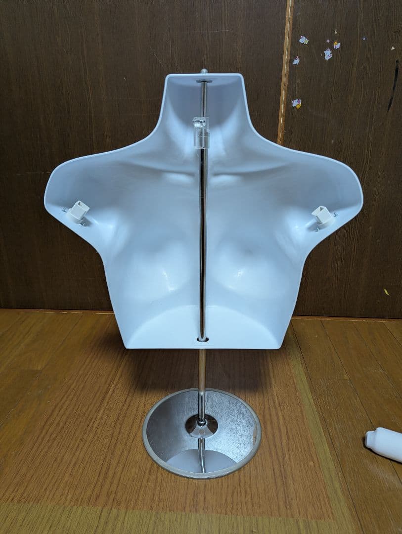 レディースフレキシブルトルソー バストアップ 台座付き 伸縮式 ディスプレイ