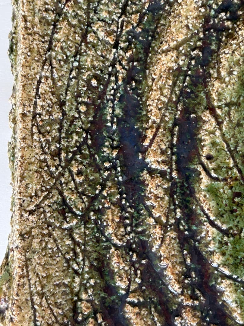 鳥文大皿　(加藤 釥 作)