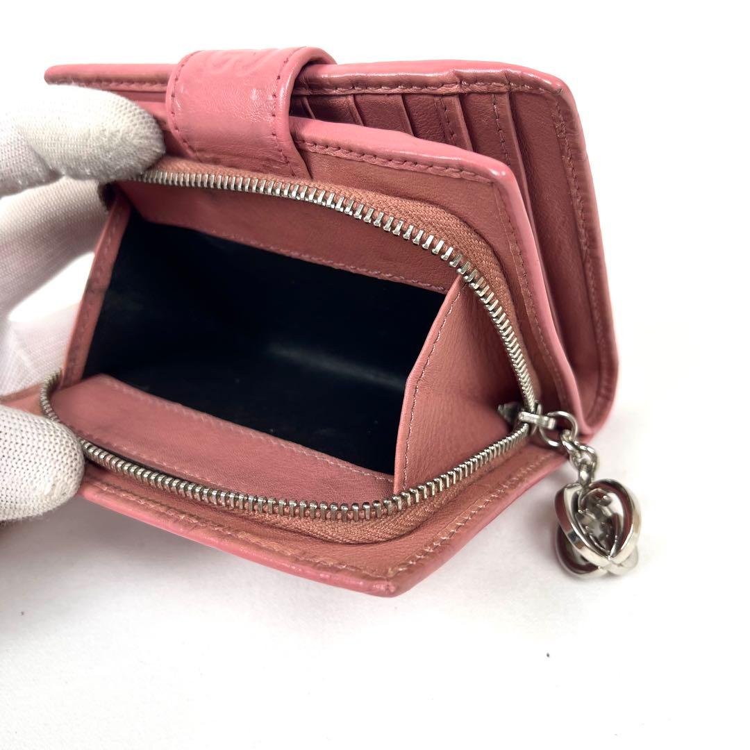 グッチ　折り財布　インターロッキング　シマレザー　GGロゴ　エンボス　レザー