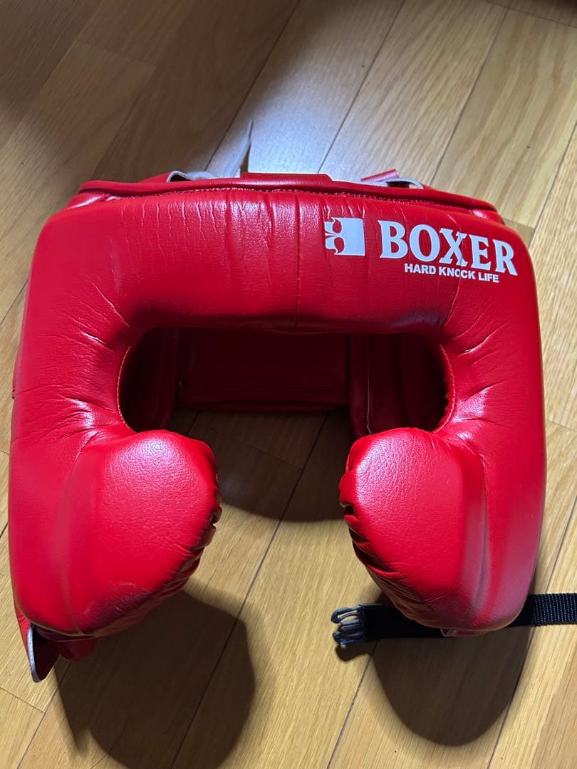 （美品）BOXER ヘッドギア レッド　M