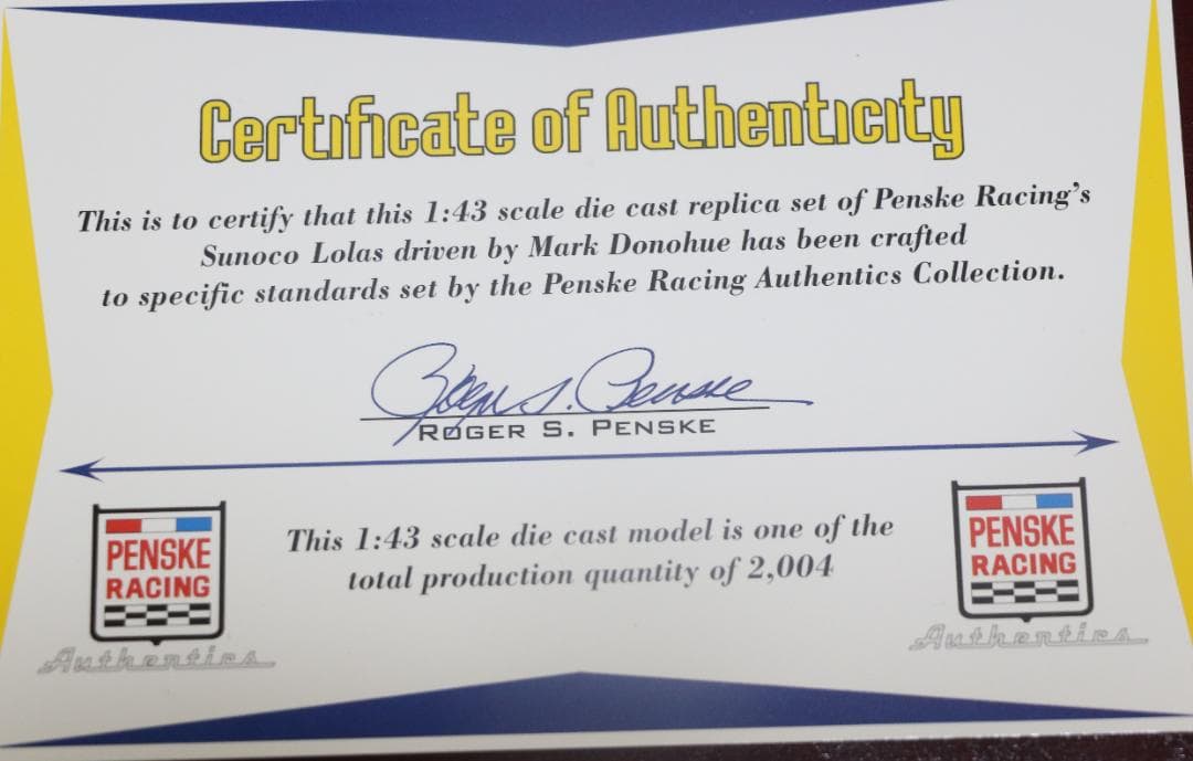 貴重　GMP製１／４３ ペンスキー・チーム　ローラＴ７０ カンナム　3台セット