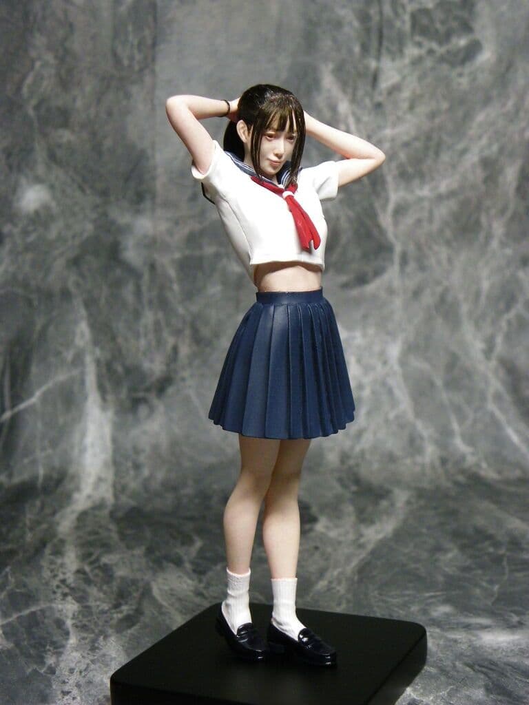 セーラー服　ハセガワ製　1/12　バーミリオン氏原型　塗装済み完成品　ゲーテル。