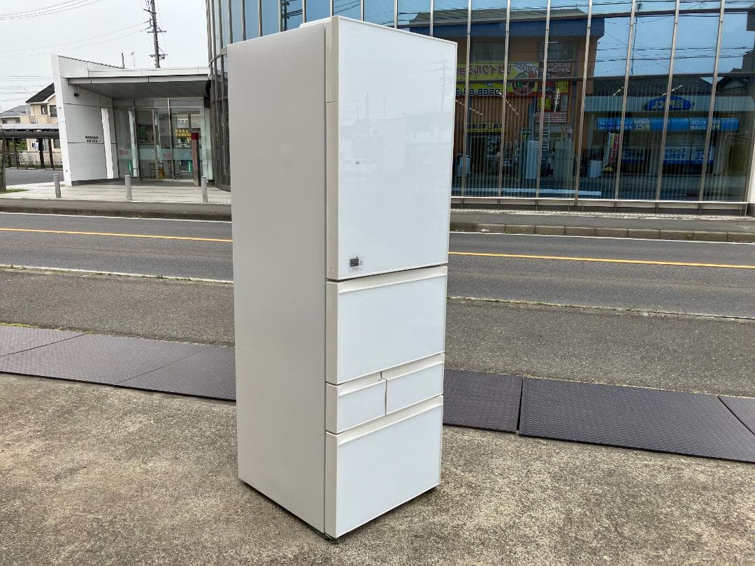 愛知岐阜/送料無料★東芝 410L冷蔵庫　GR-K41GXV(ZW)　17年製