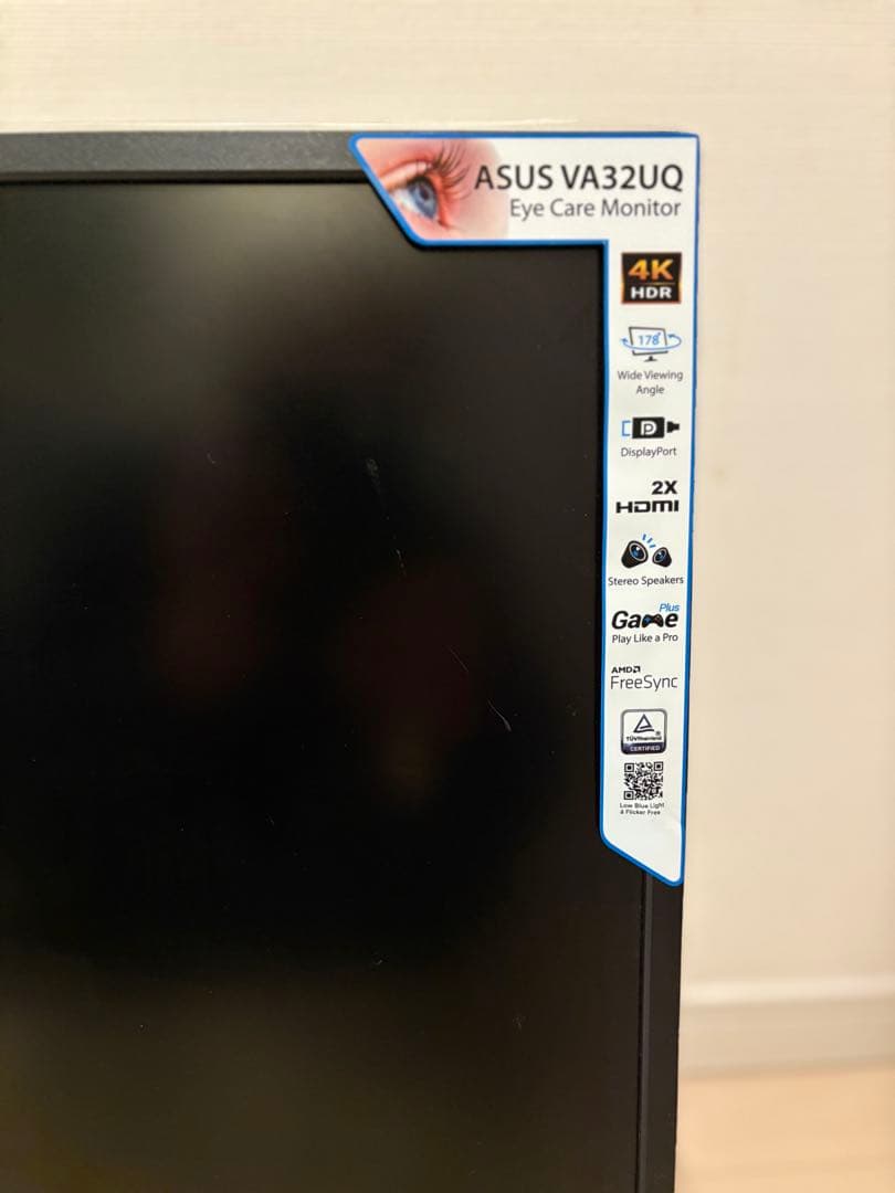 ASUS VA32UQ 4KHDR HDMI✖︎2 Eye Care ディスプレイ