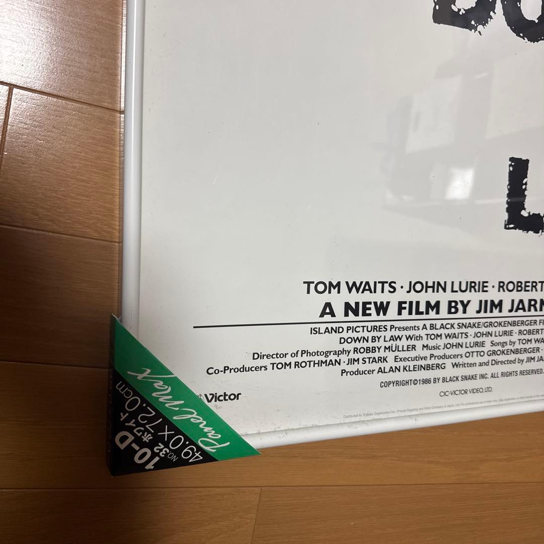 売約済 DOWN BY LAW　　額装 ポスター 73.5×52.4