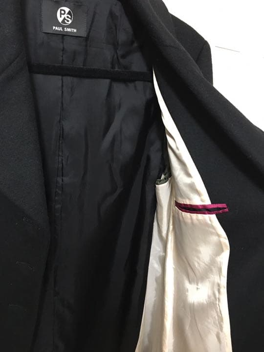 美品 ポールスミス　サイズ44 大きいサイズ　ブラック　コート　美品