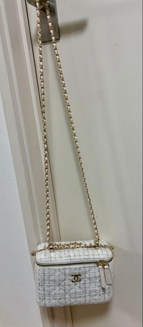 VIP限定　非売品 ツイードショルダーバッグBOX付　ホワイト