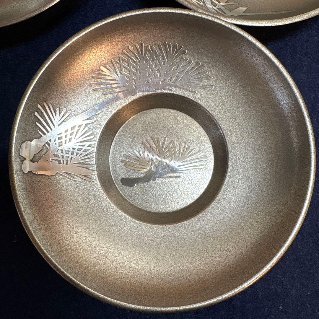 ア*️様 乾茂號造　本錫茶道具セット 急須 茶筒 茶托