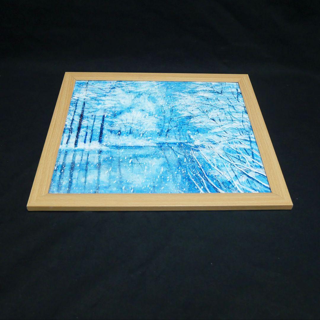 油絵 油彩 油彩画 絵 絵画【白銀の世界】