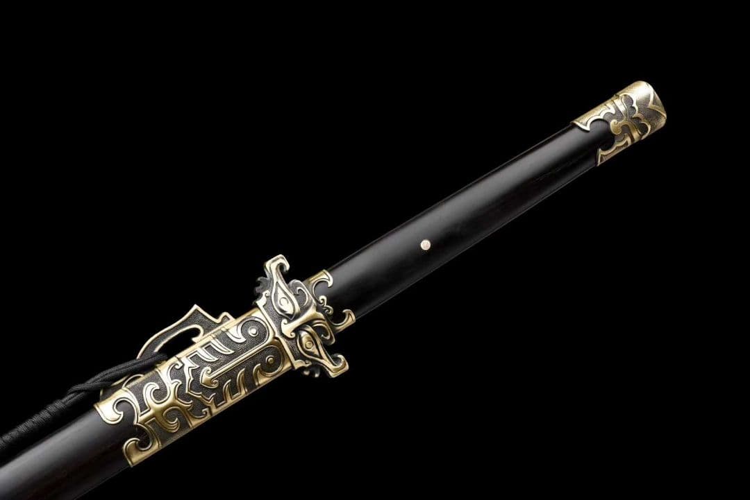 【鬼面唐横刀】古兵器 刀装具 日本刀　模造刀 居合刀 武士道 鑑賞用 美術刀