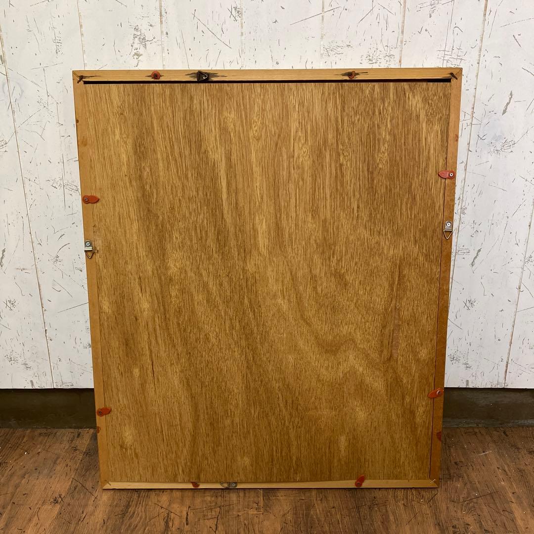 昭和レトロ 絵画 立体画 静物画 薔薇 立体アート サイン入り 加工アート