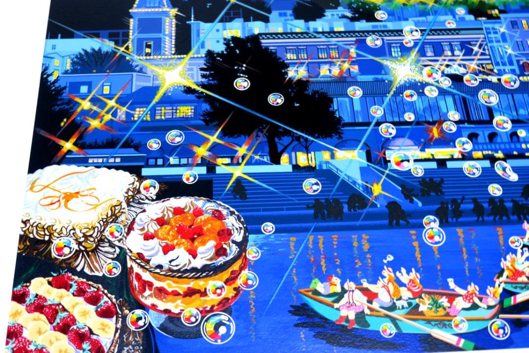 【ヒロ・ヤマガタ】　二人の星　　シルクスクリーンシート　　山形博導　　額装可