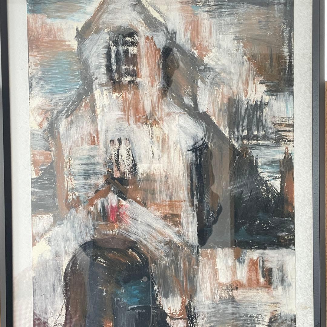 パリの教会・パステル画｜初期フランス期・個展出品作品（額付）