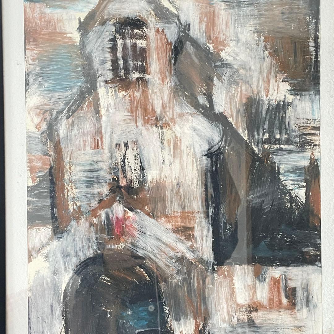 パリの教会・パステル画｜初期フランス期・個展出品作品（額付）