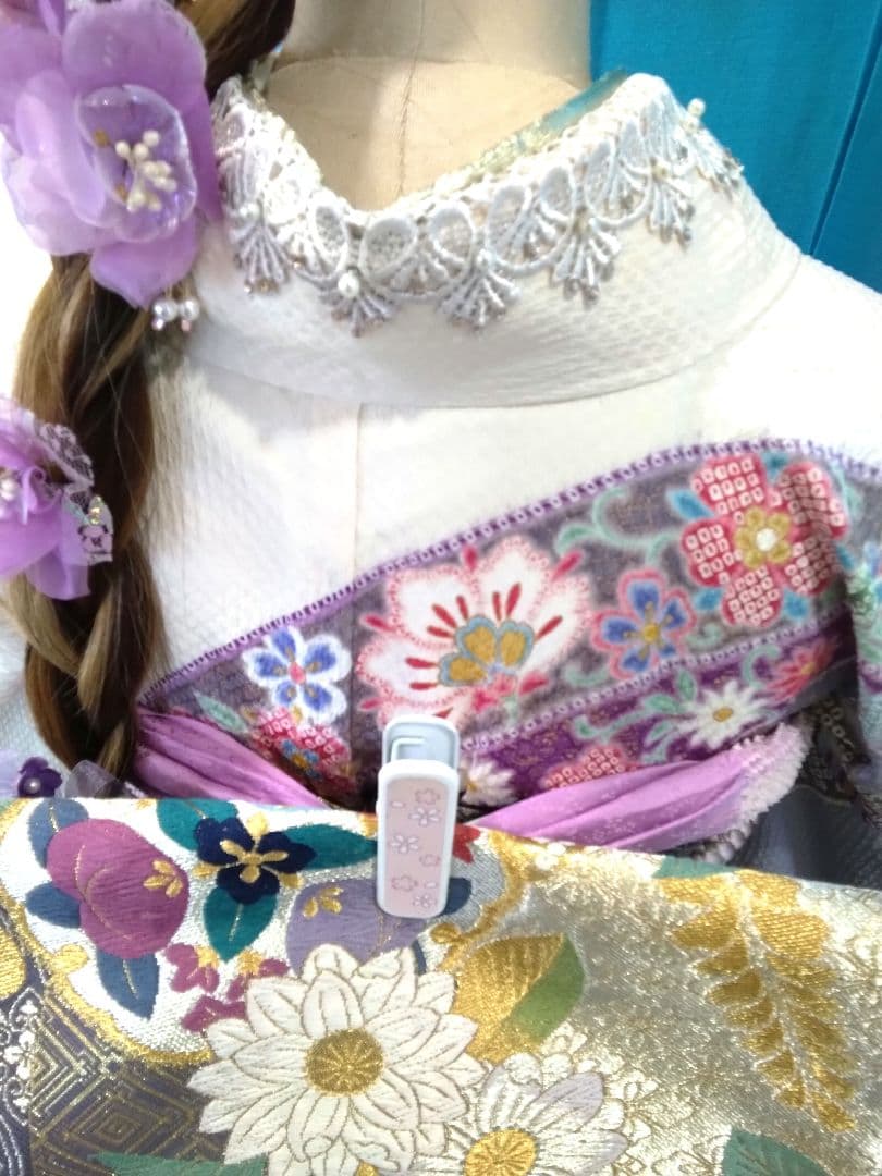 振袖フルセット、きもの友禅振袖、重ね衿、帯揚げ帯締め、西陣袋帯、襦袢、ガード加工