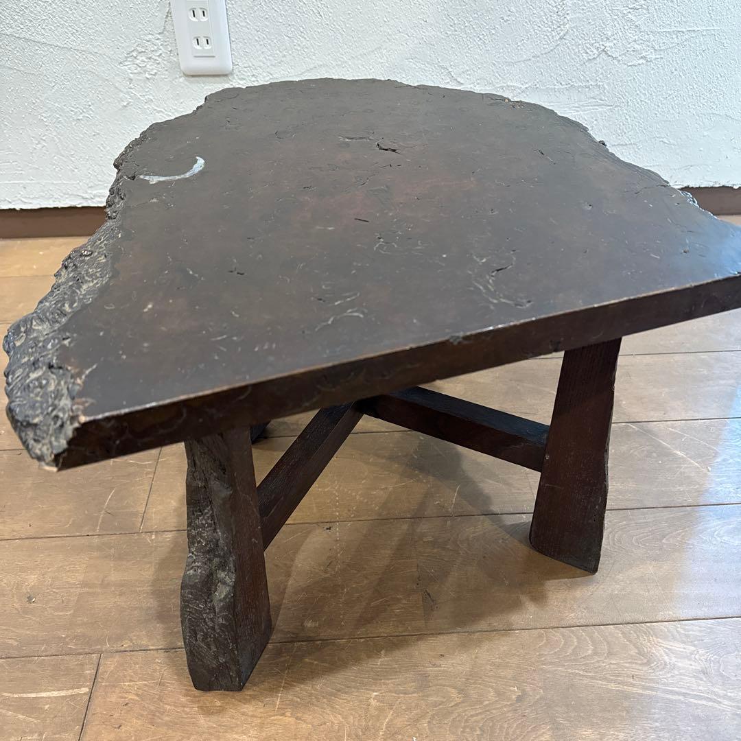 瘤木 一枚板 ローテーブル アンティーク