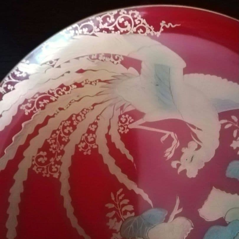 漆工芸　朱漆　金蒔絵　木盃⑥　江戸から明治時代　七組盃のひとつ