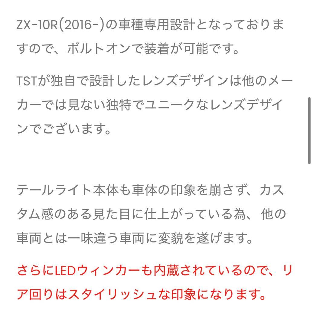 TST Industries ZX-10R (16-24) LEDテールライト