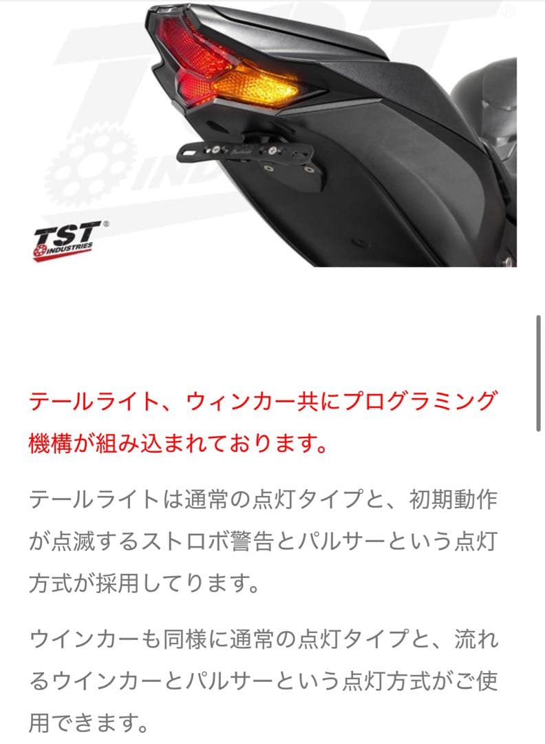 TST Industries ZX-10R (16-24) LEDテールライト