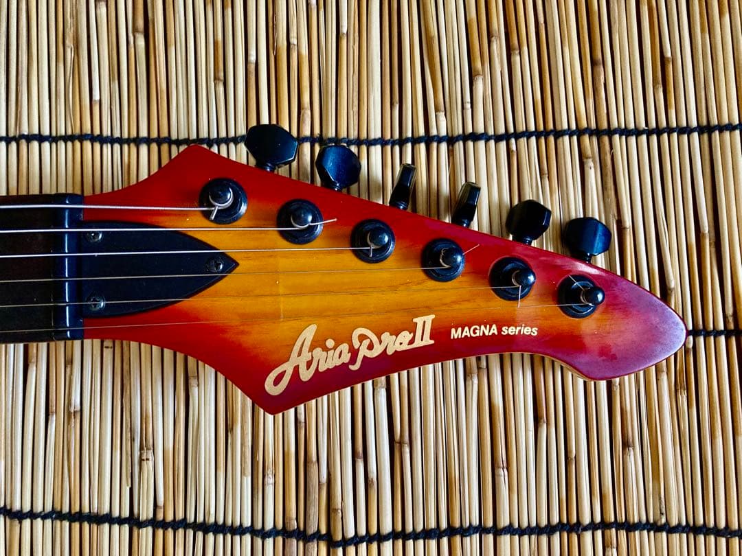 ☆値下決断☆杢目が綺麗な美品　Aria ProⅡ をモディファイして新機能満載