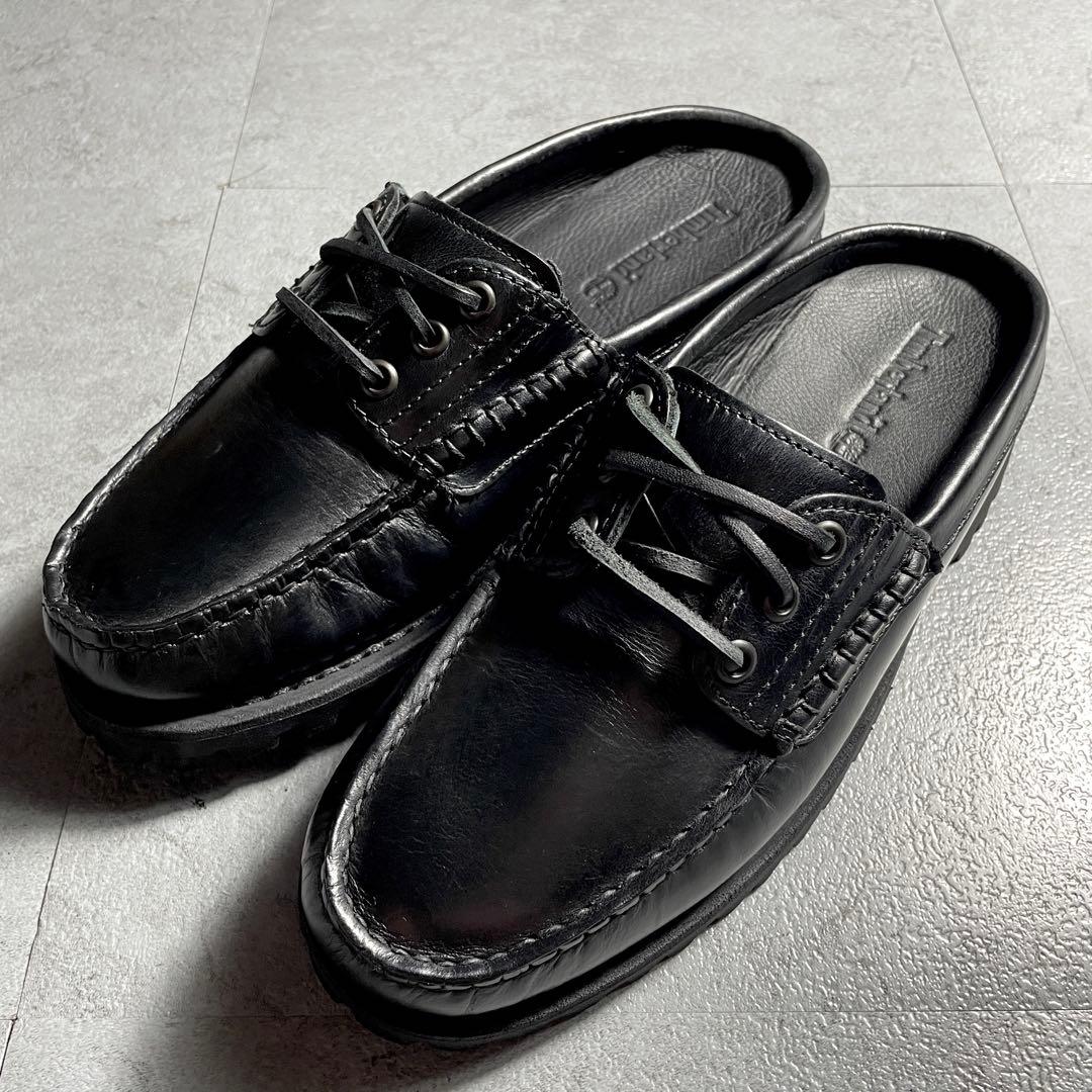 極美品✨ Timberland 3eye ミュール ビブラムソール 黒 25cm