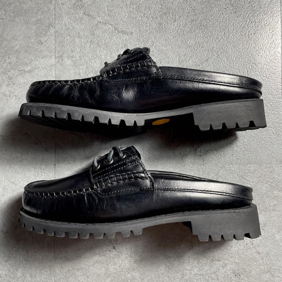 極美品✨ Timberland 3eye ミュール ビブラムソール 黒 25cm