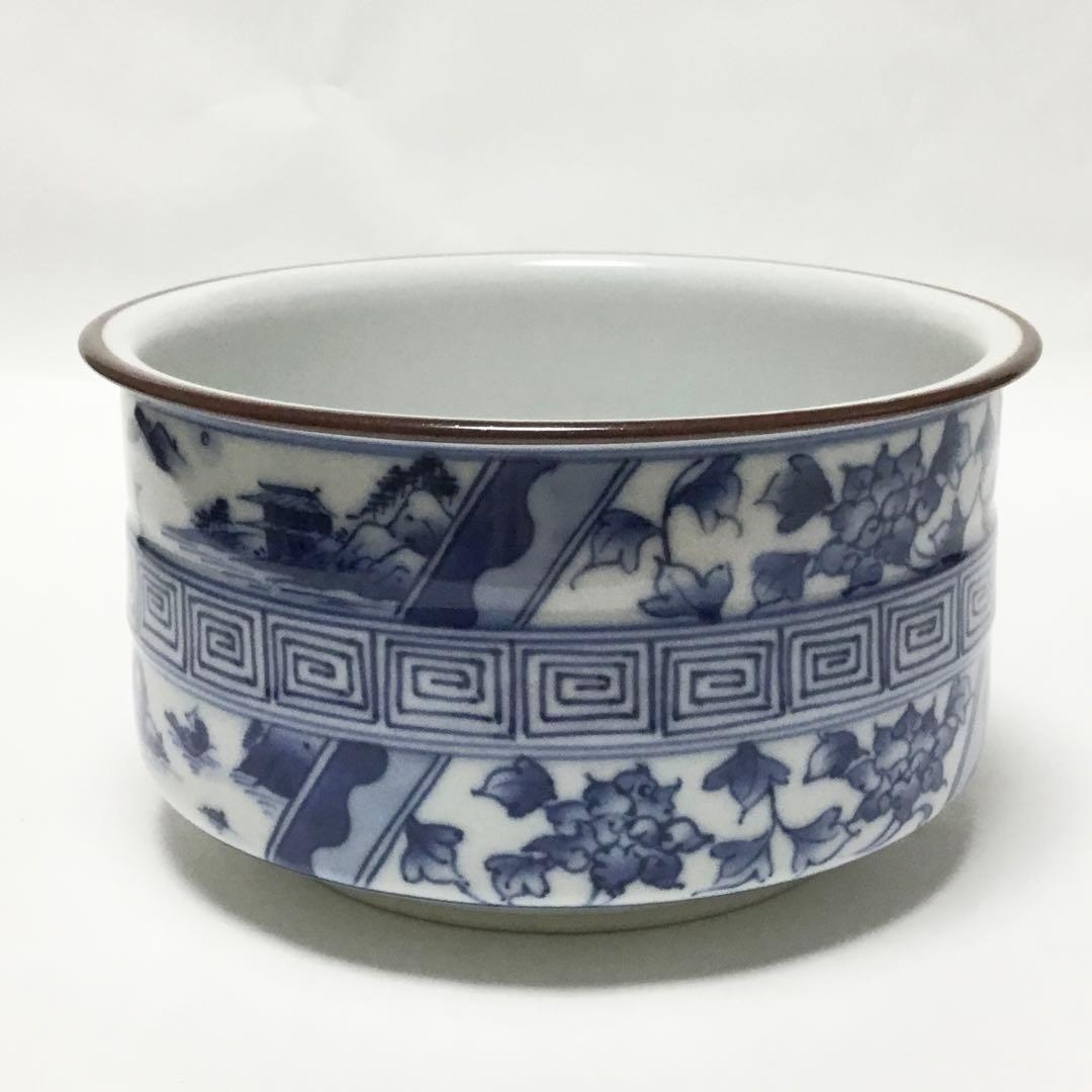 染付皆具 手塚央 茶道具 古物品 木箱入