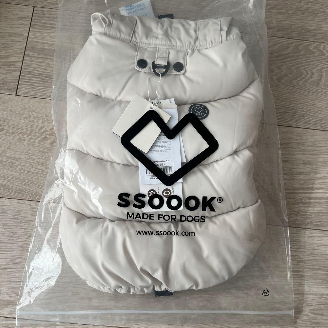 SSOOOK グースフィルダウンマントLサイズ　ベージュ