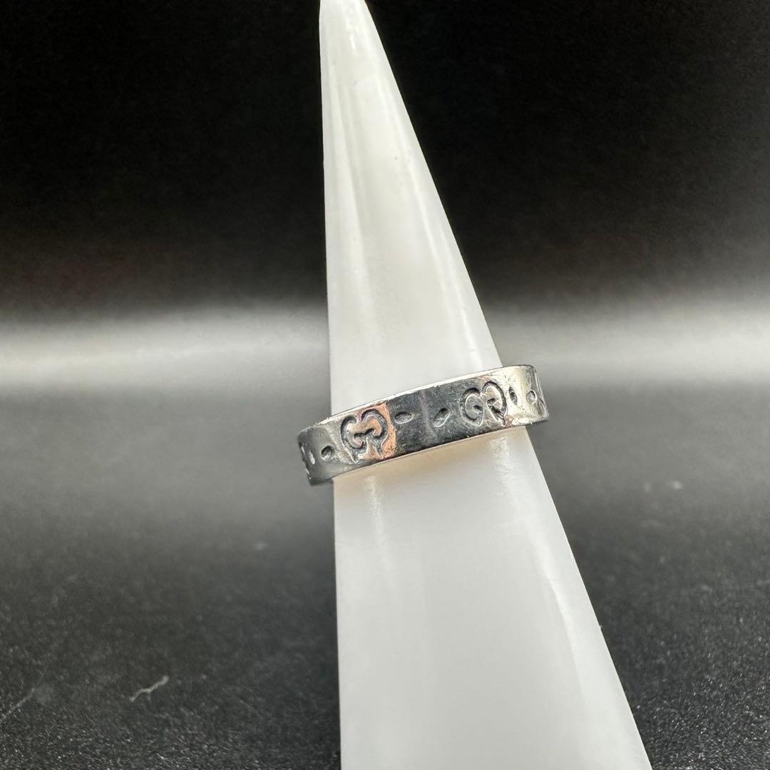 極美品✨　GUCCI　リング　指輪　ゴースト　ロゴ　刻印　1273