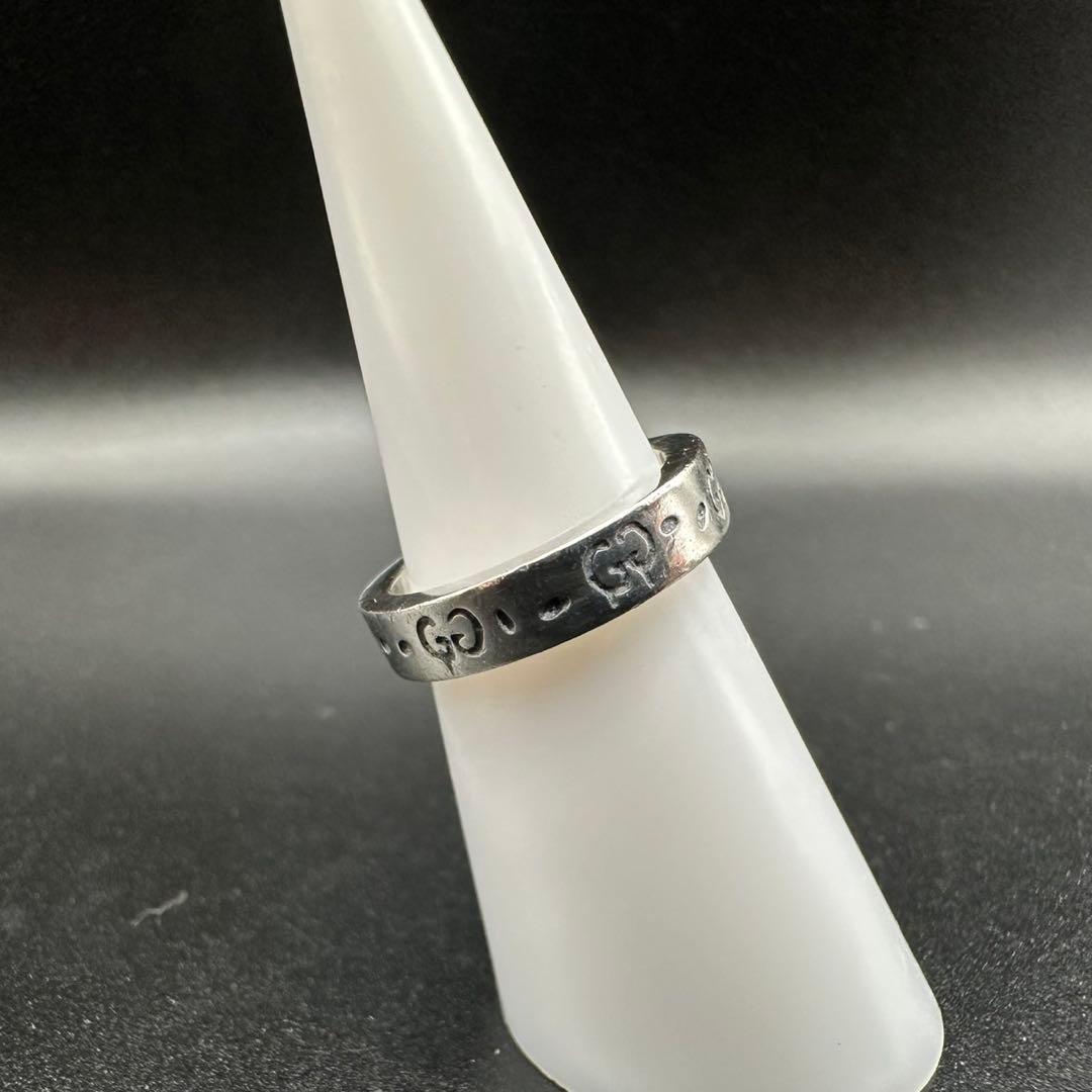 極美品✨　GUCCI　リング　指輪　ゴースト　ロゴ　刻印　1273
