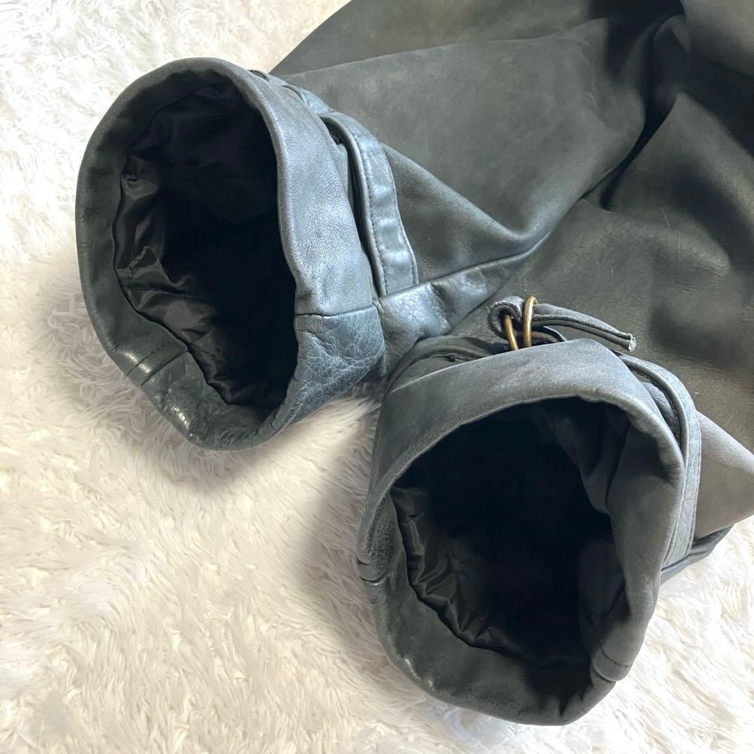 Schott 高級ヌバックレザージャケット　ウールチェック裏地　カーコート