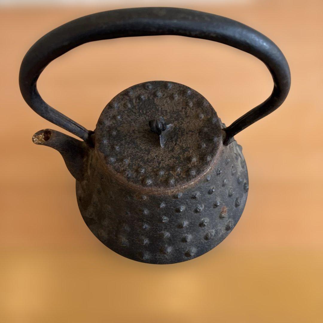 南部鉄器 鉄瓶 大アラレ鉄瓶 宝生堂造 骨董品 時代物 アンティーク