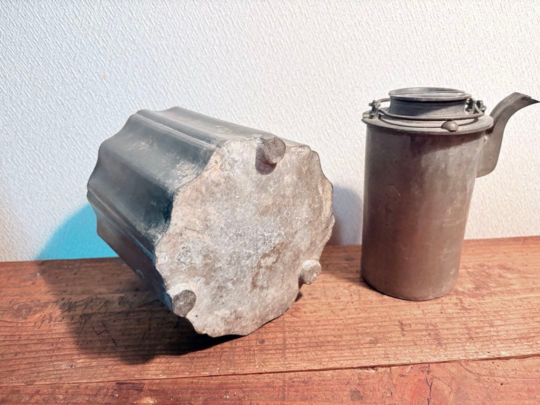 時代酒器 骨董 古玩 酒燗器 二重 ちろり 燗銅壷 熱燗器 酒沸 野燗炉