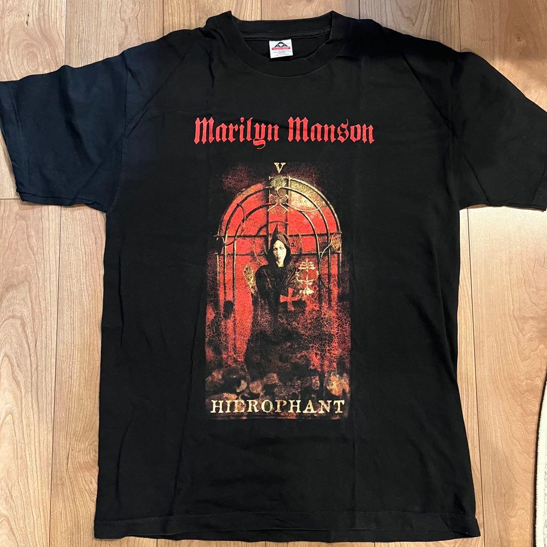 マリリンマンソン Tシャツ HIEROPHANT タロット AAAタグ L