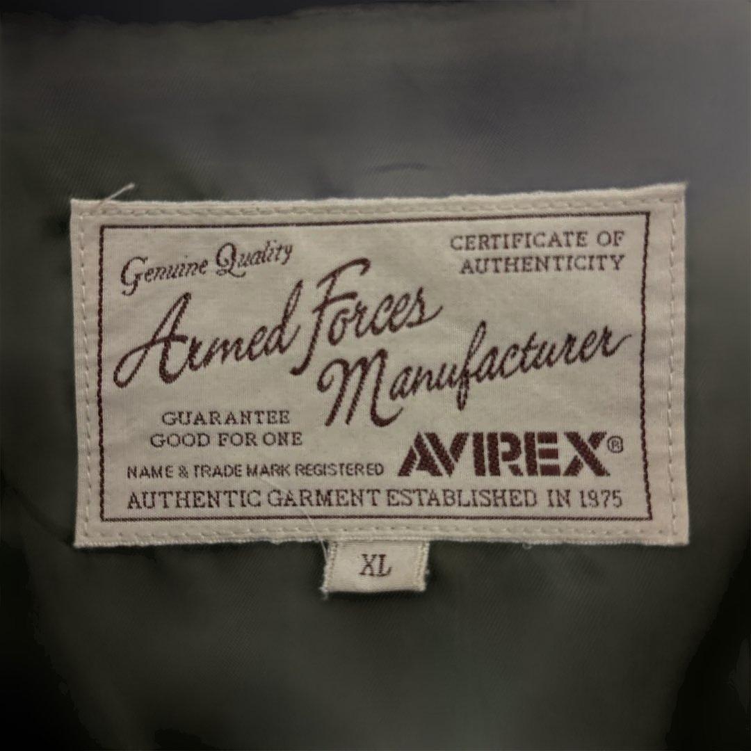 AVIREX ブラックレザー シングル ライダースジャケット