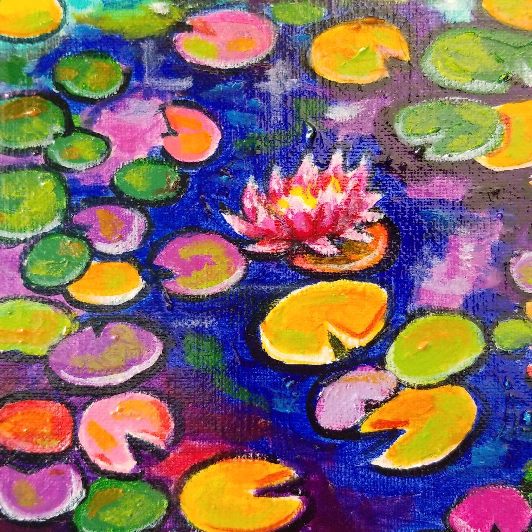 油絵　やまちゃん　睡蓮