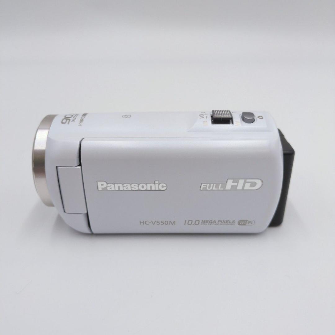 未使用級 Panasonic HC-V550M ビデオカメラ ホワイト 箱付