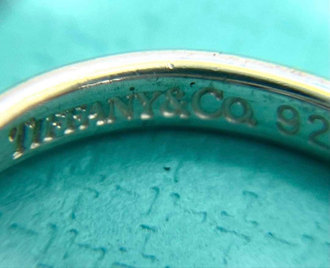 TIFFANY&Co. フック&アイ　ラブノット　リング　#8 コンビ