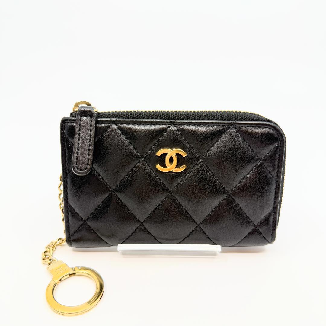 CHANEL シャネル　マトラッセ　チェーン付きカードケース　ケース