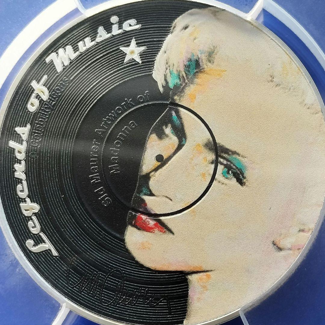 ソロモン諸島 大型5ドルカラー銀貨（マドンナ）PCGSPR69DCAM準最高鑑定