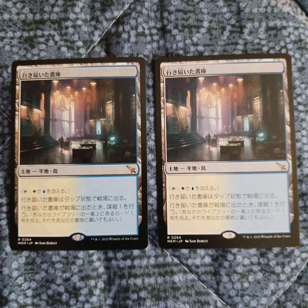 行き届いた書庫　２枚　mtg