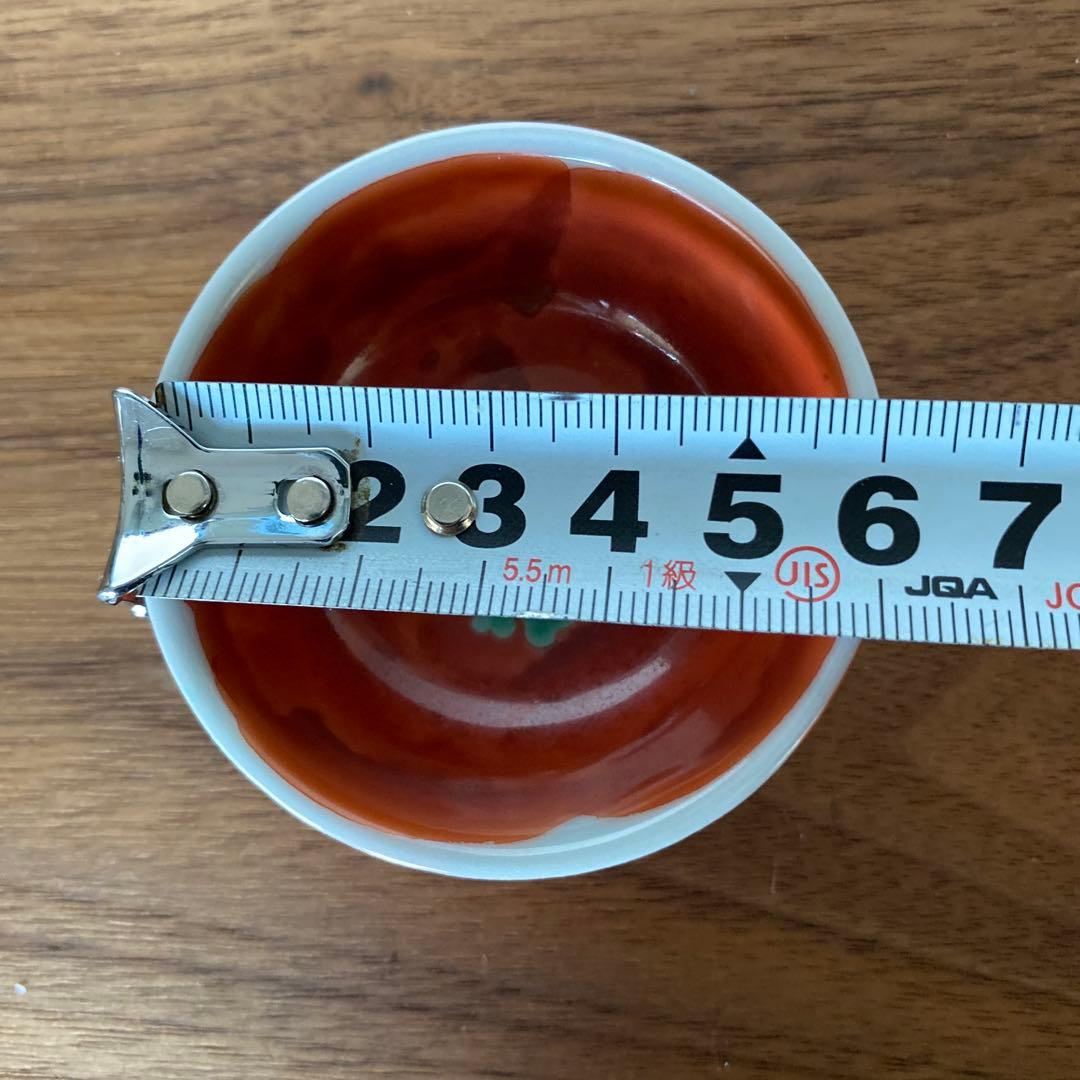 九谷焼　須田菁華　色絵花玉文徳利　椿酒盃2個