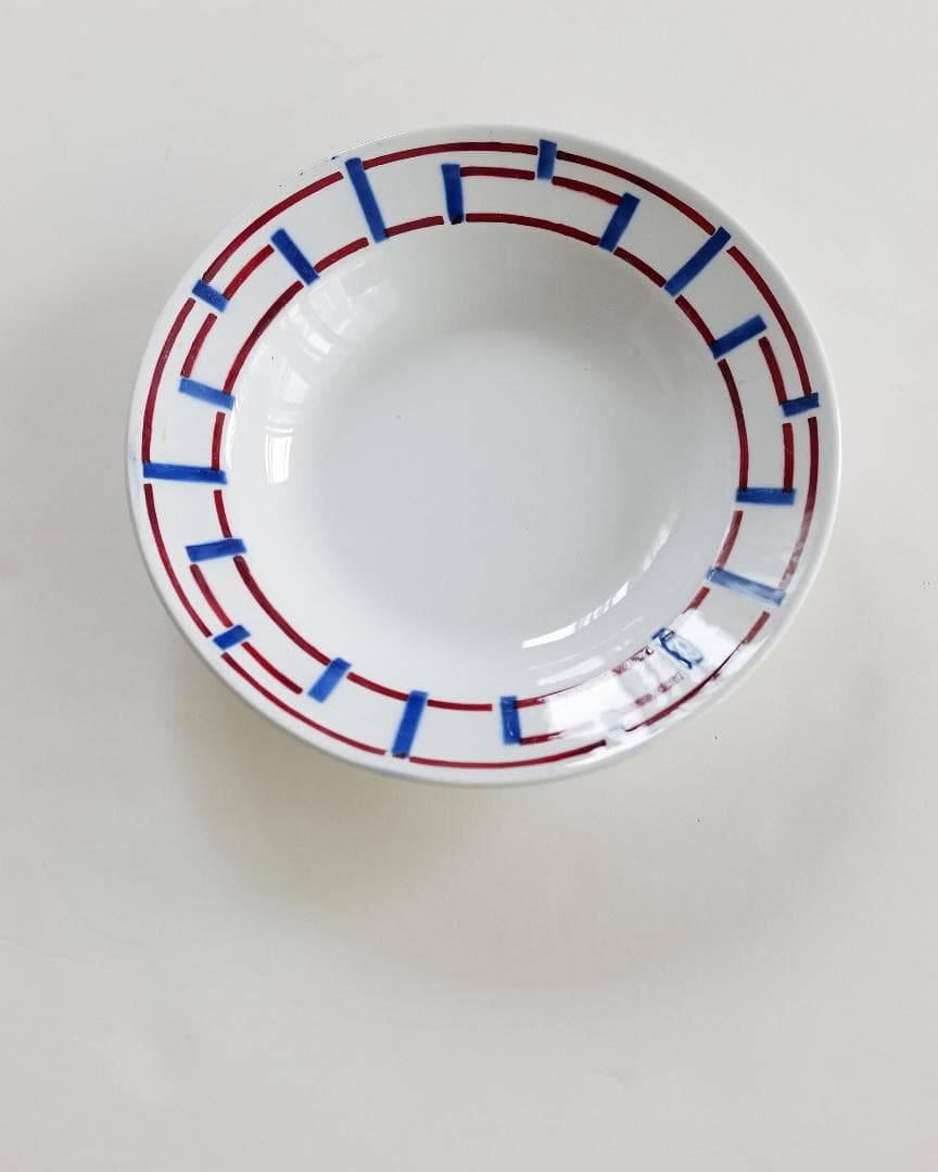 サンタマン st amand 変わりバスク柄 スープ皿 A