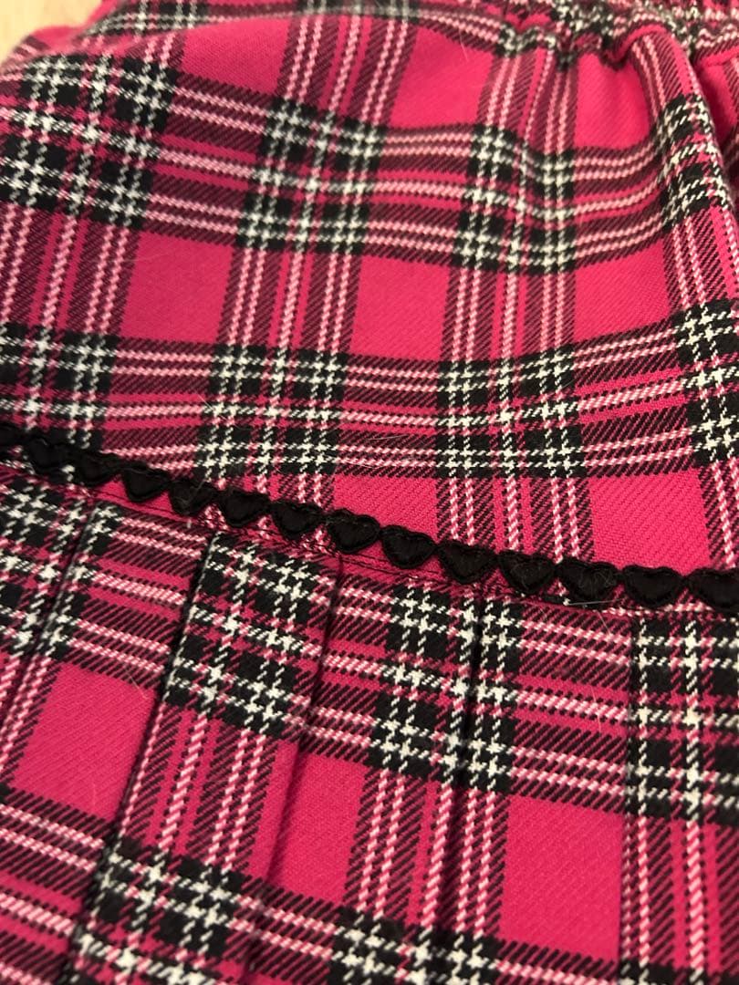 【新品未使用】BABY,THE STARS ピンク チェック スカート