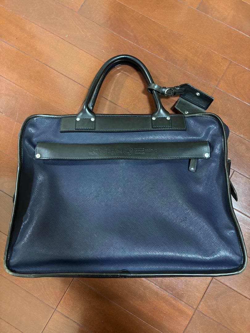 フェリージ　ビジネスバッグ　8637/2　オールレザー　紺ネイビー　保存袋付き