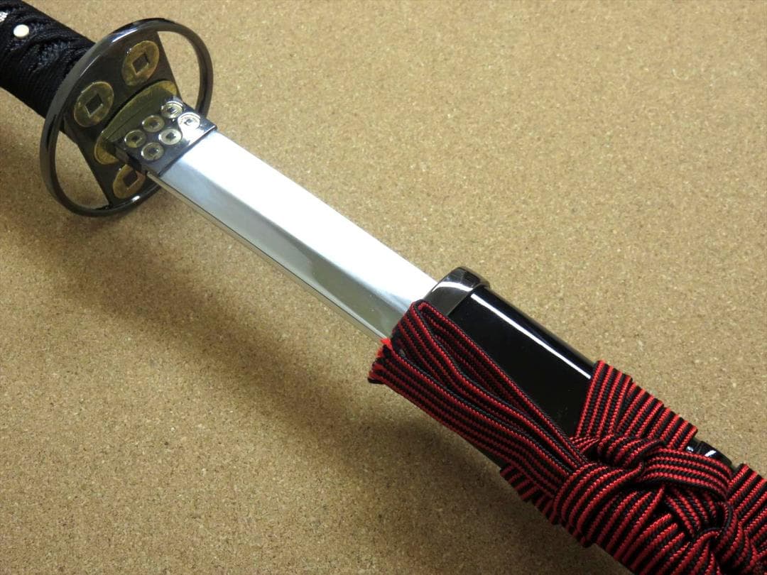 関の美術刀剣 真田幸村 黒鞘 六文銭 妖刀村正 大刀 模造刀 模擬刀 日本製