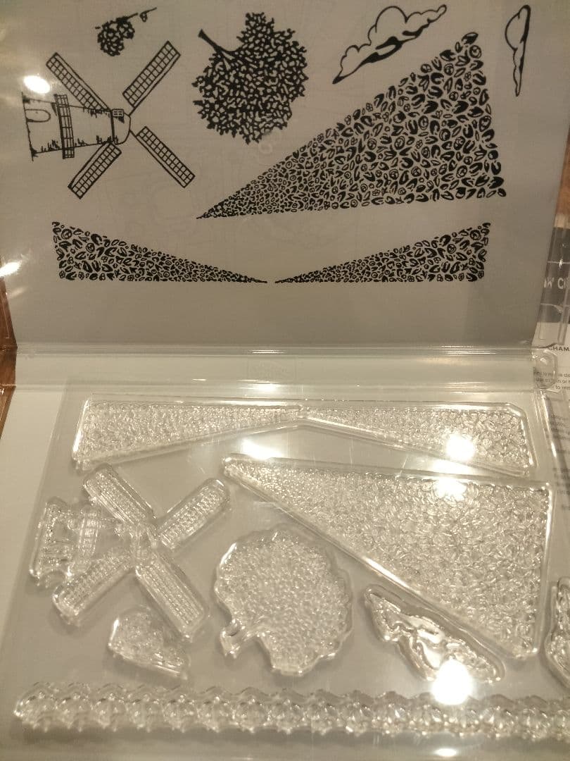 再値下げ！１点限り！未使用　風車スタンプ＆ダイセット　スタンピンアップ