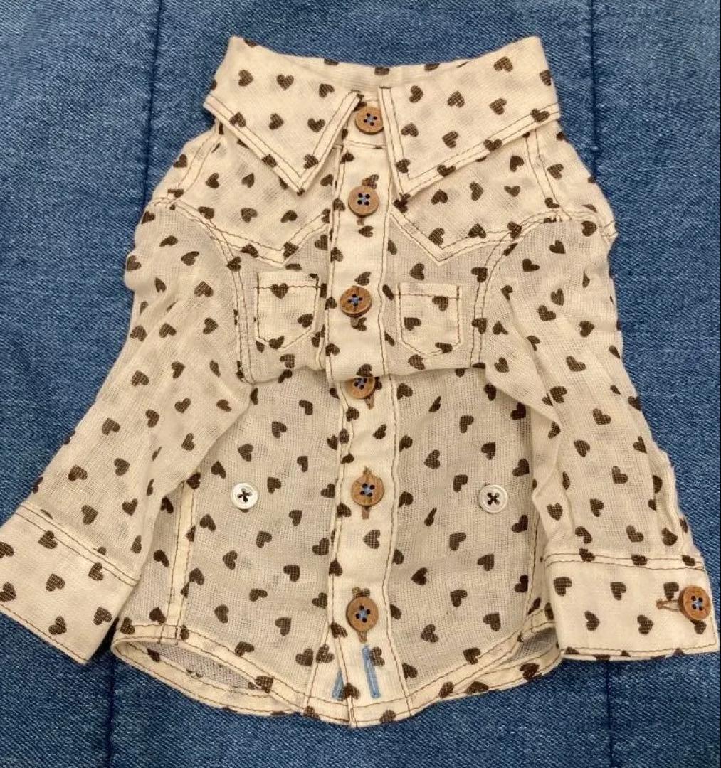 atelier gg ハート柄 柔らかいシャツ