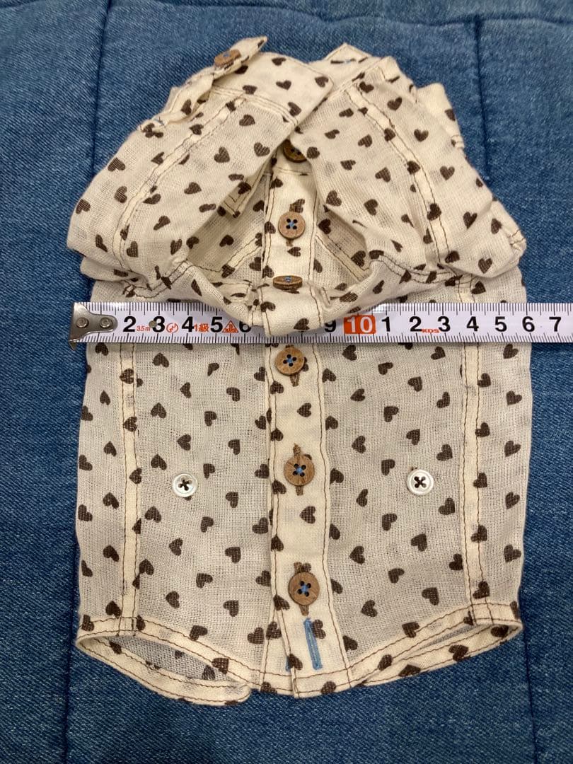 希少 atelier gg ハート柄 柔らかいシャツ