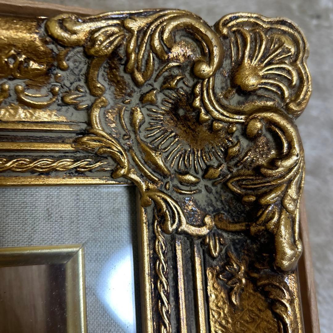 バロックスタイル ゴールド木製額縁　8号